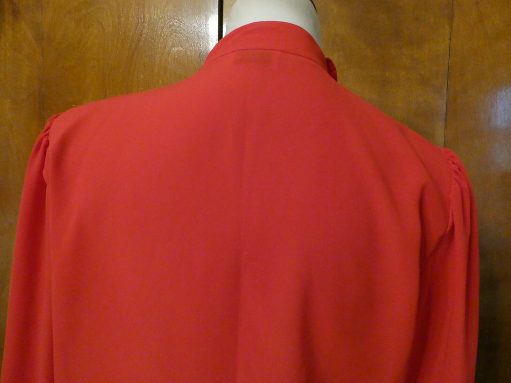 S.K. and Company Red Long Sleeve Stylish Blouse Top Size 12