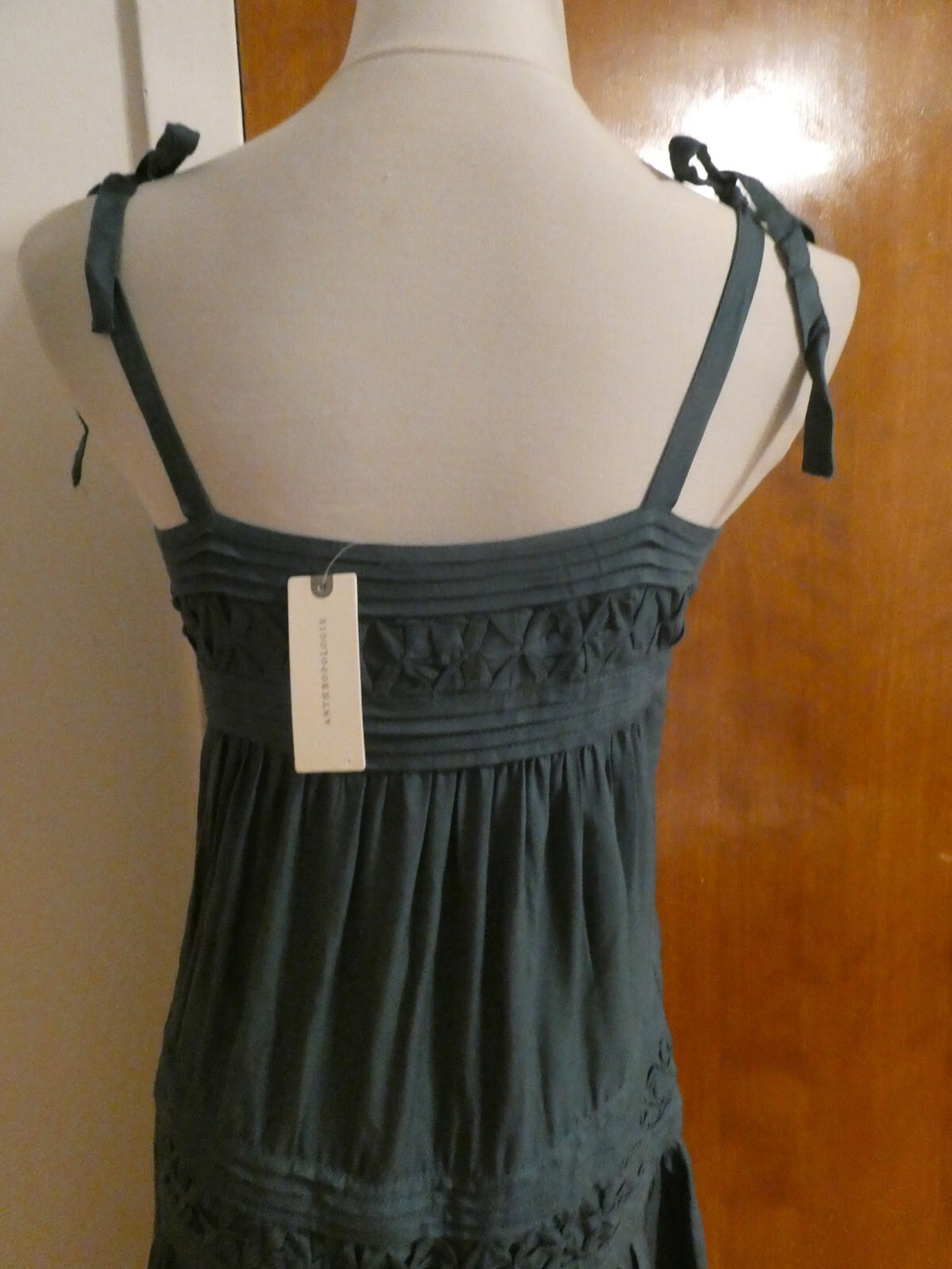 Anthropologie Floreat women's green 100% viscose dress