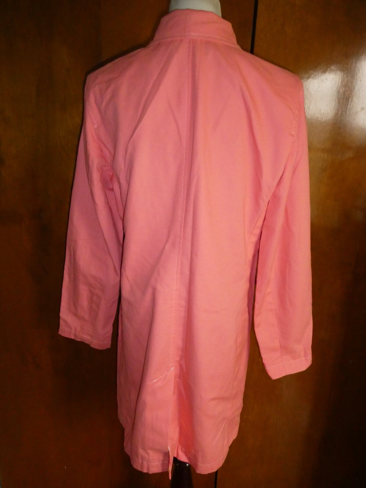 JH Women's Orange Long Sleeve Trench Coat Size 14 (can fit size 12)