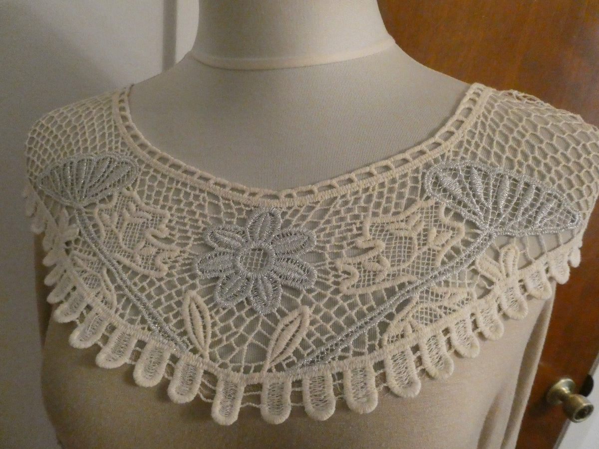 MCM women's beige rayon crocheted top size Large