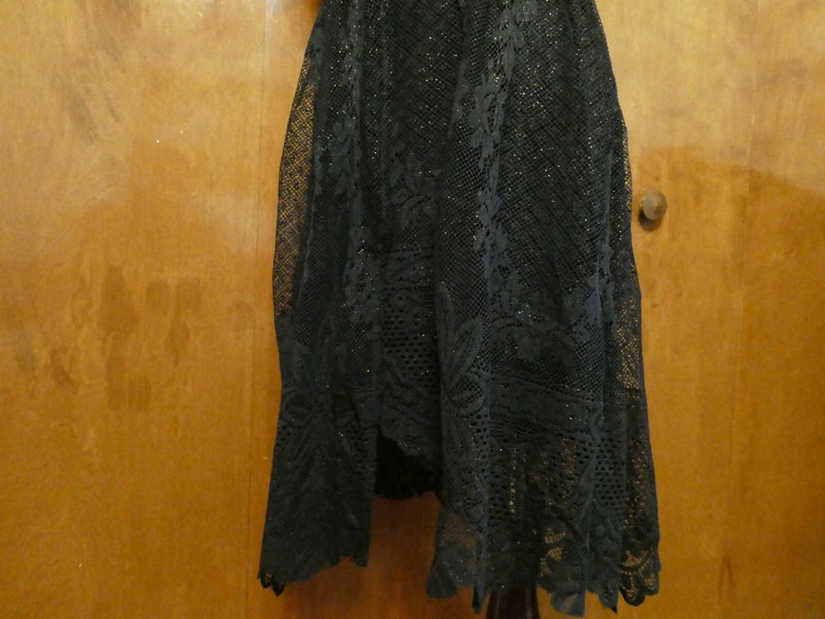 Free People women’s black evening lace crafted stylish lined dress 