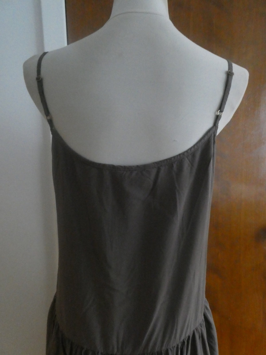 Unit QLO women's light brown 100% rayon summer dress size Large