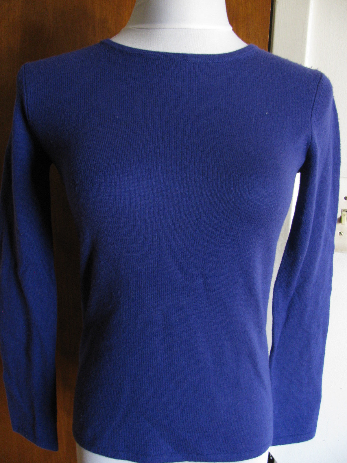Evelyn Women's Purple 2Ply Cashmere Sweater Size PP 