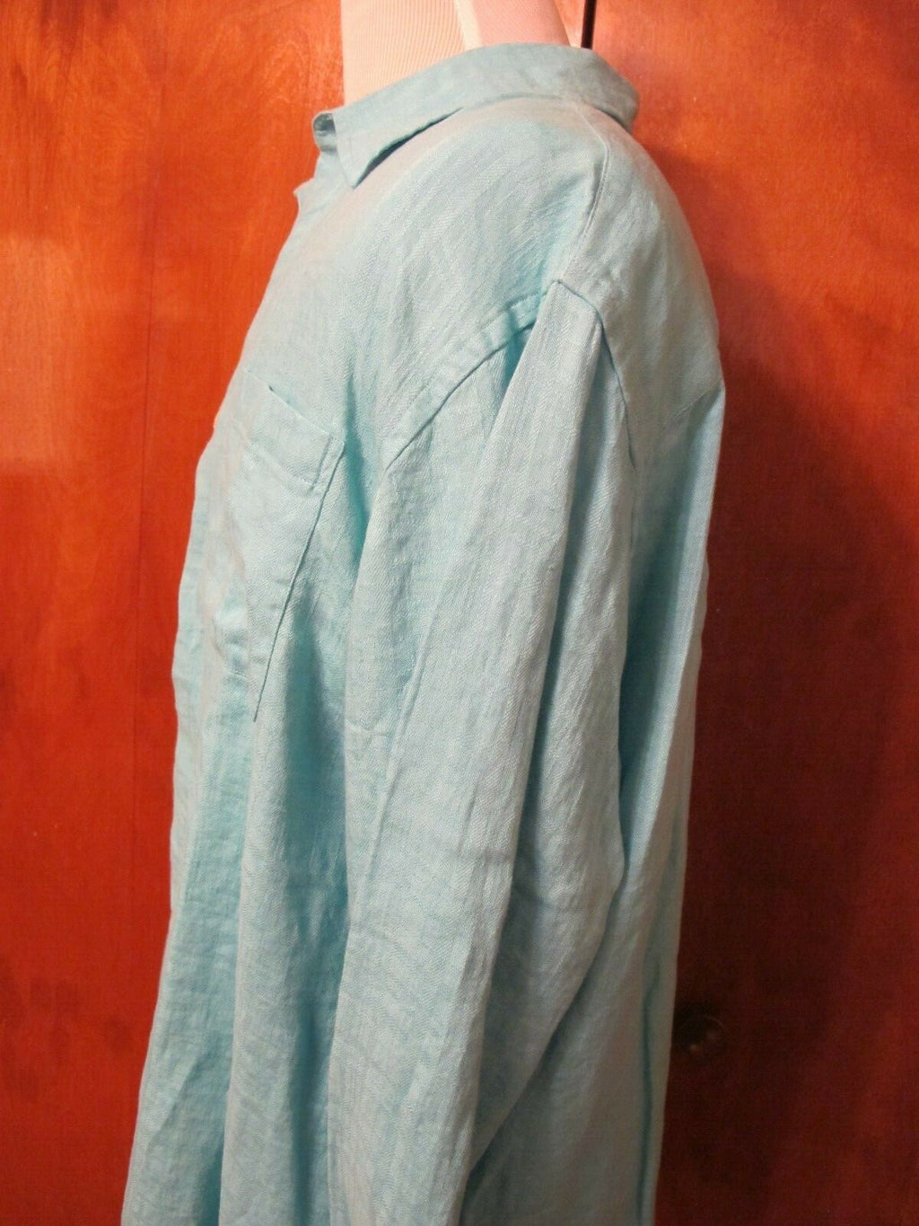 Jos. A. Bank men’s linen teal shirt xlarge 