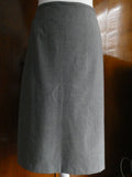 Calvin Klein women lined stylish charcoal w/white stripe skirt Size 14 New