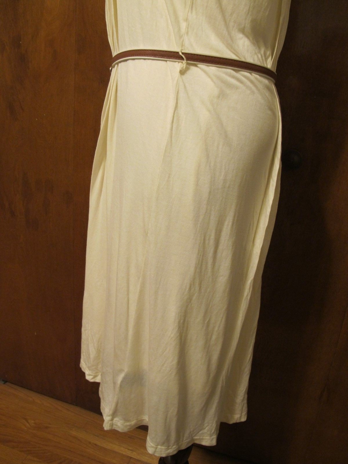 Ralph Lauren women's lined off white pleated dress 