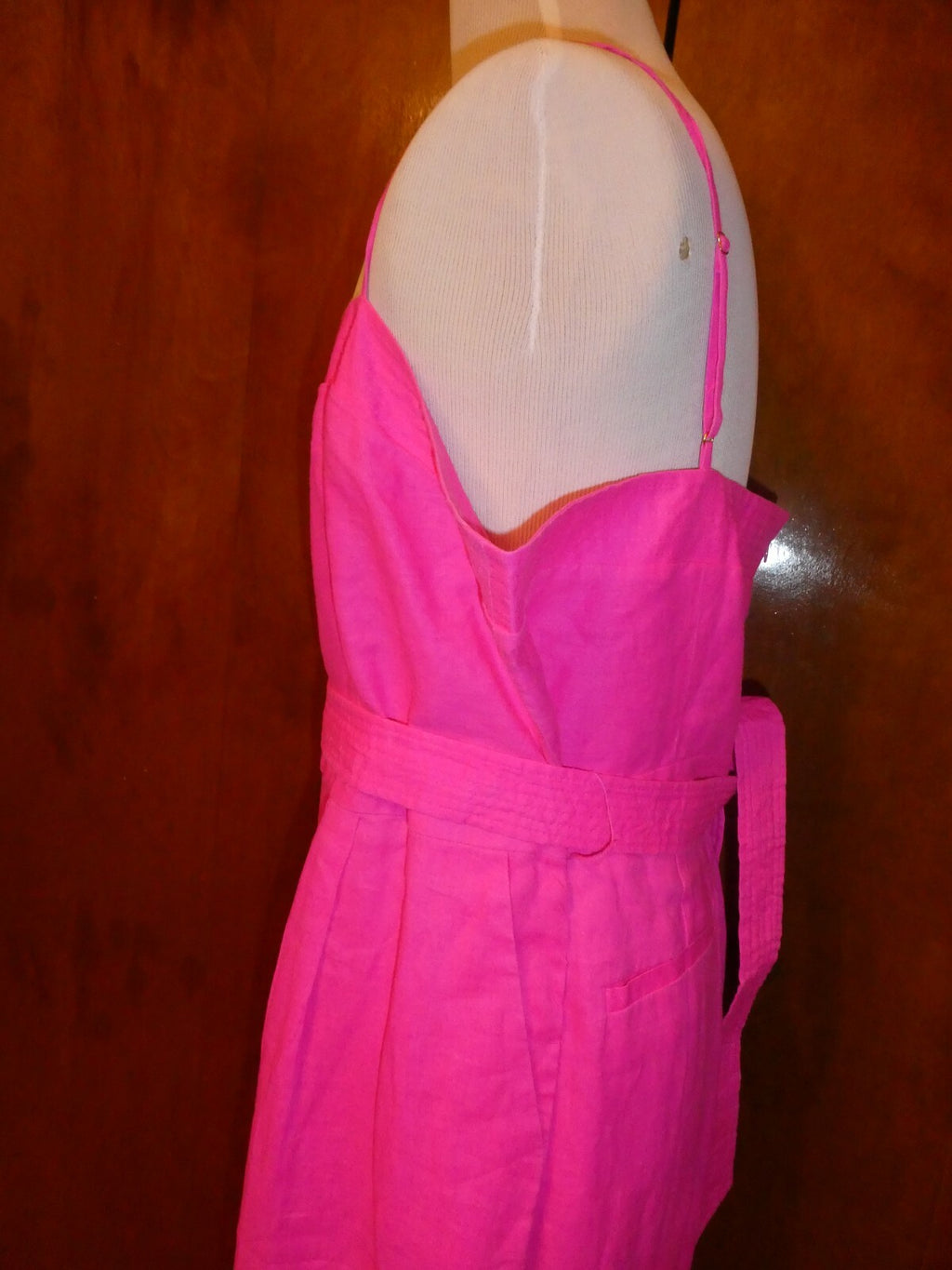 J. CREW Women's Pink Linen Jumpsuit 22