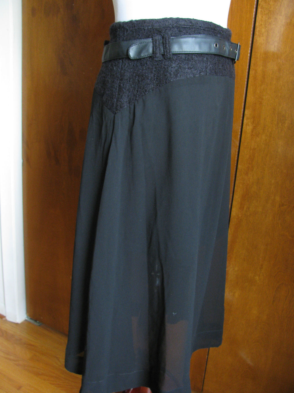 W118 by Walter Baker Women's  Black A Line Partially Lined Skirt New