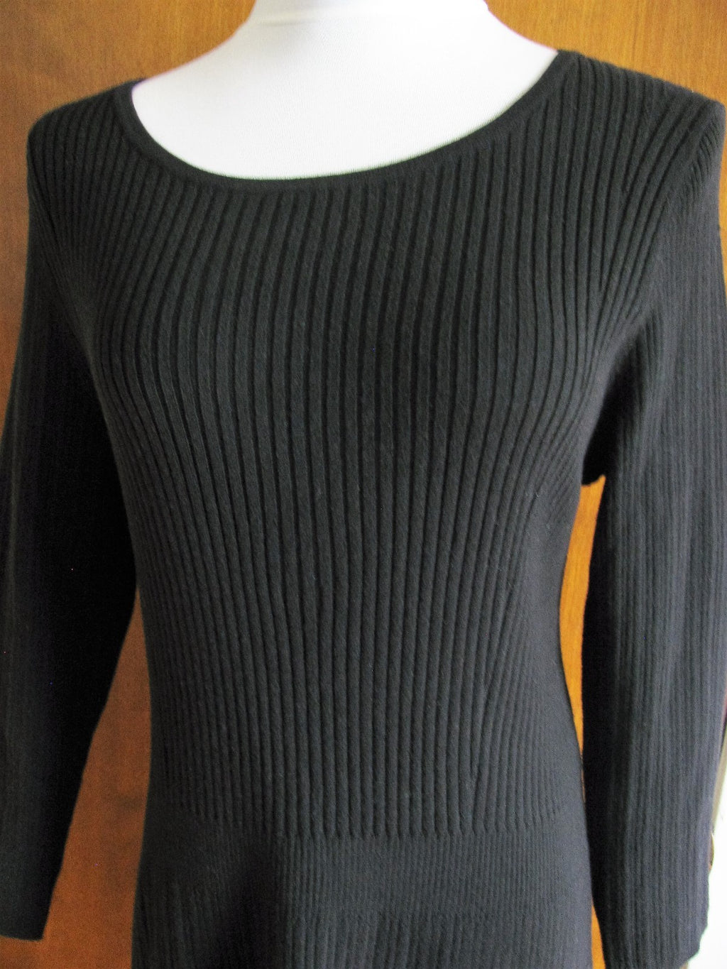 Gap women's Black Cotton Viscose Sweater Dress Xlarge Fits size Large 