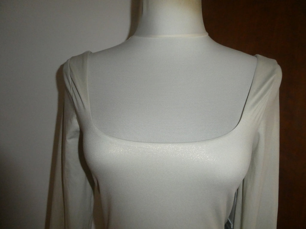 Lululemon Bodysuit Wundermost Nulu Long Sleeve Gray Soft with Subtle Shine Large