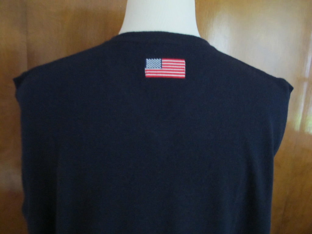 Lacoste men's navy cashmere V-neck vest 3XL(Runs small) fits 2XL