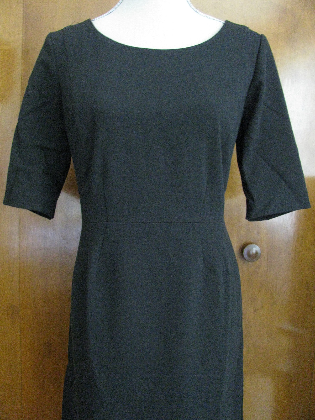 Gap women's black pleated empire seam short sleeves dress 