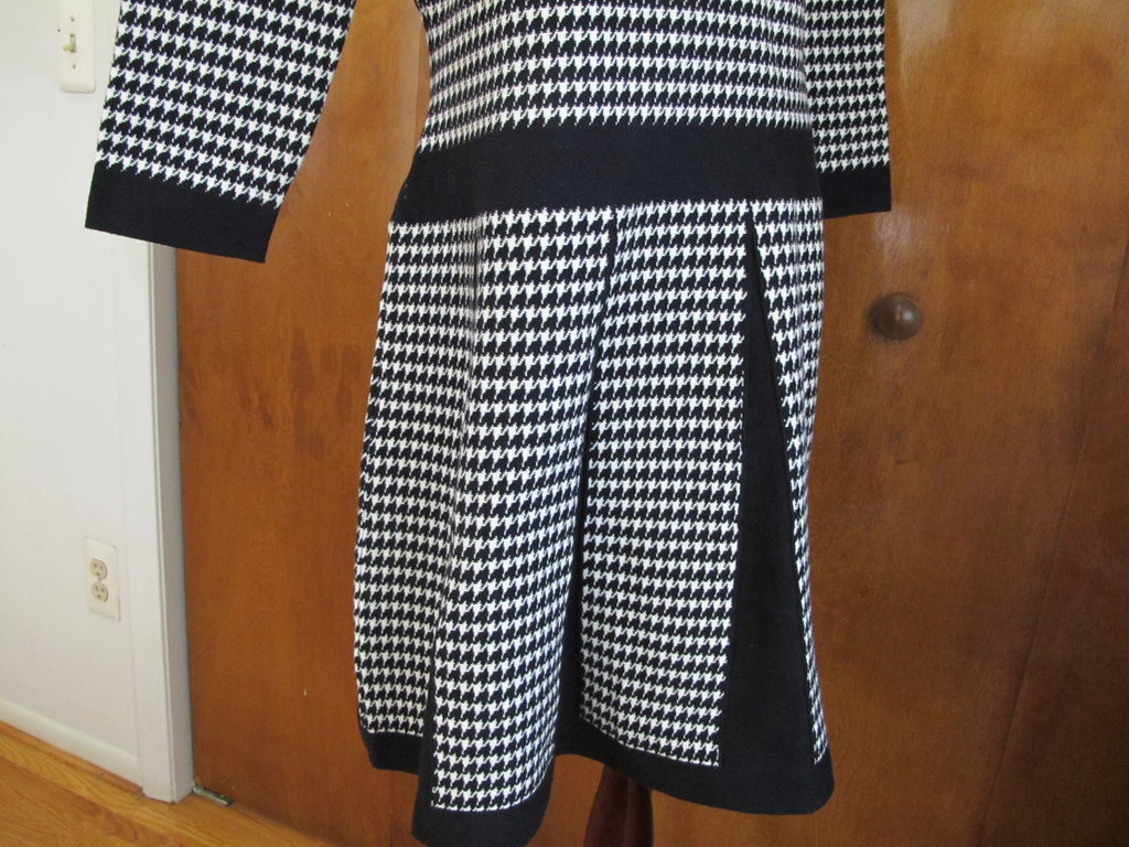 Lauren Ralph Lauren women’s black white fit and flare NWT dress size Large
