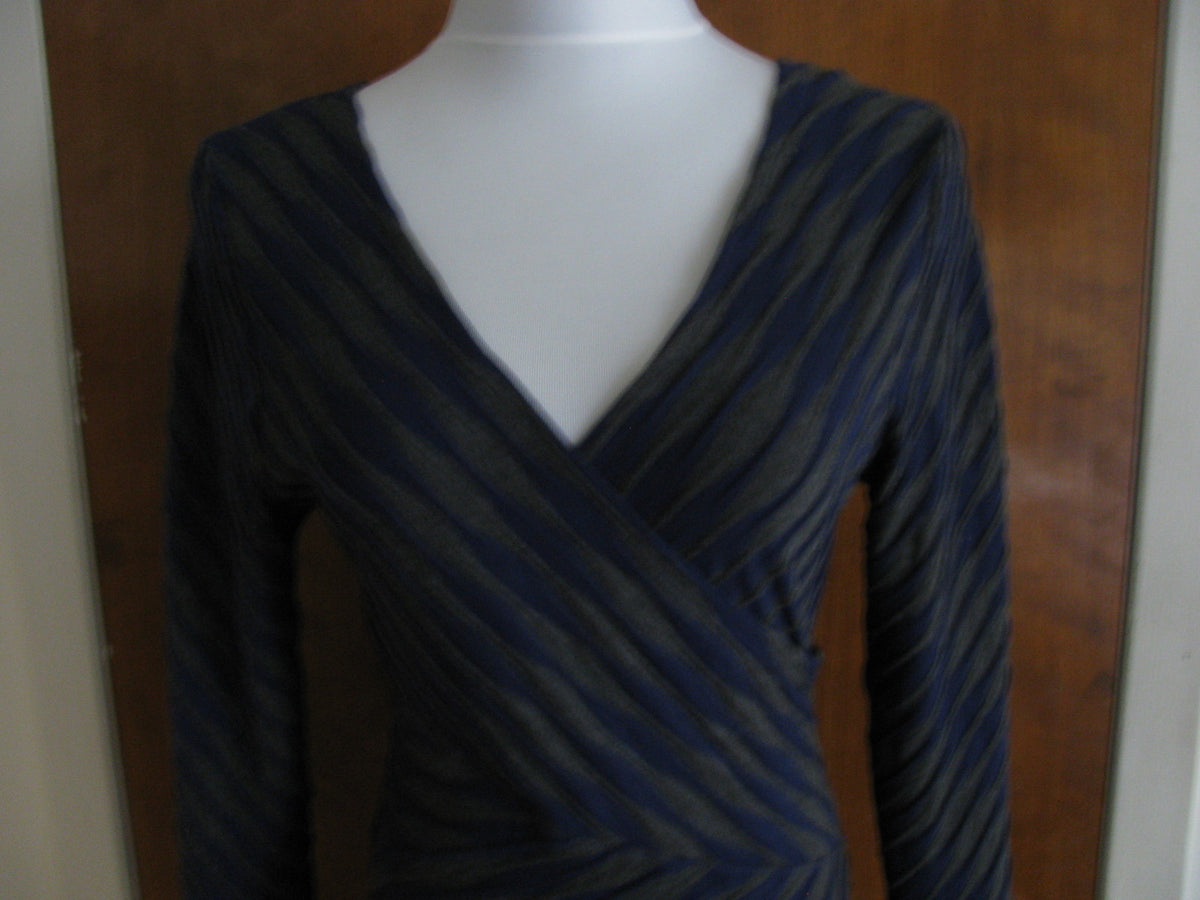 Anthropologie by Tracy Reese  women’s navy charcoal dress Large fits Medium