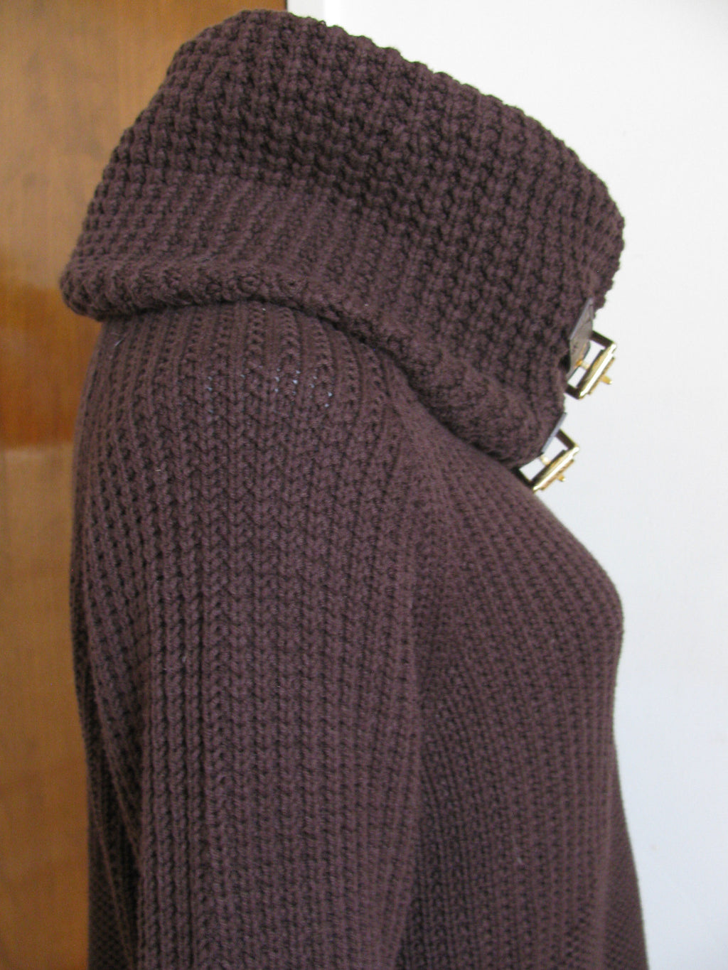 Michael Kors Women’s Brown Detachable Cowlneck Sweater New