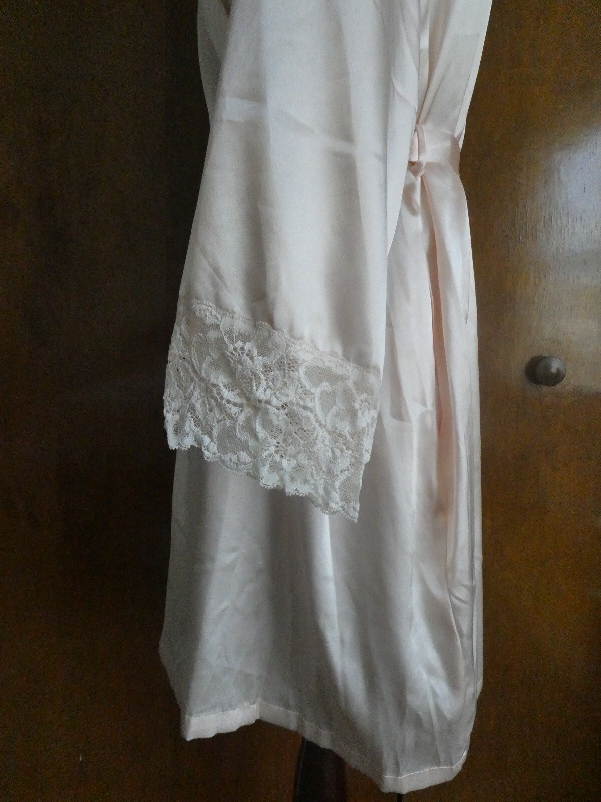 Jones New York women's peaslk wrap bath robe spa size L/XL fits size large $58