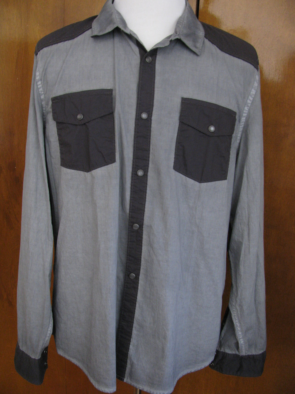 Guess men’s multi-color wave shirt slim fit XXL 
