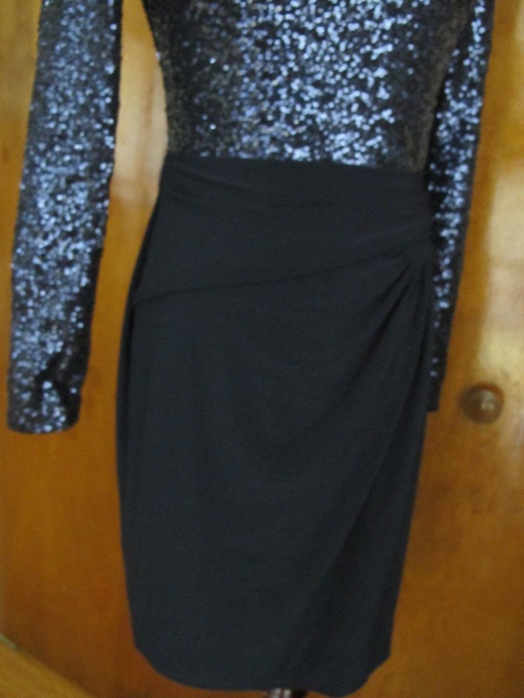 Ralph Lauren women's navy sequin sparked evening dress