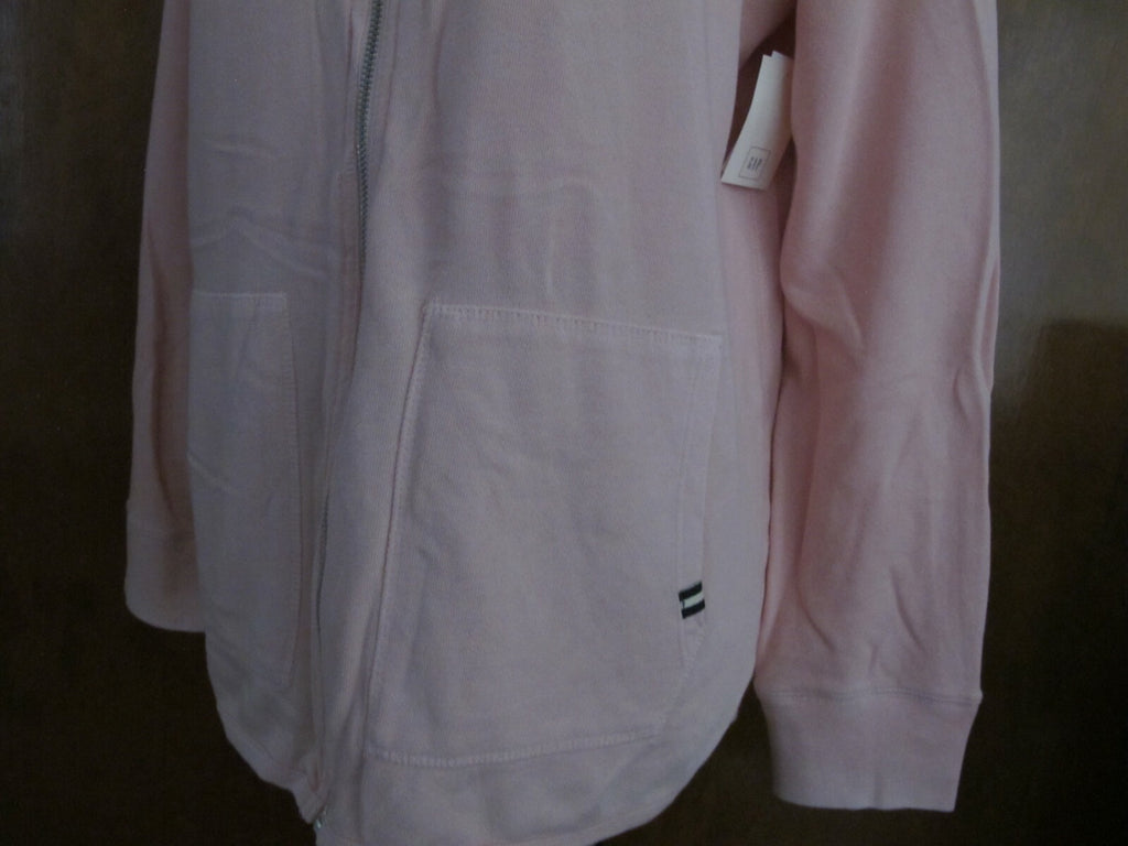 Gap Women's Light Pink Cotton Blend Hooded Pullover Sweater Large
