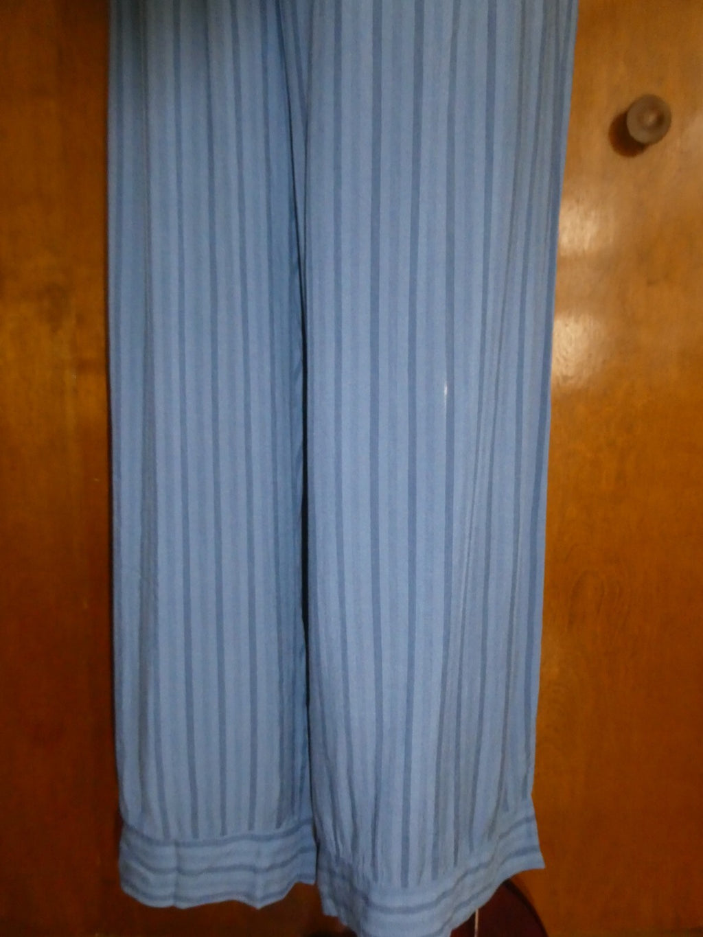 Collection Women Blue Viscos lightweight Summer Capris Pants S/M Italy