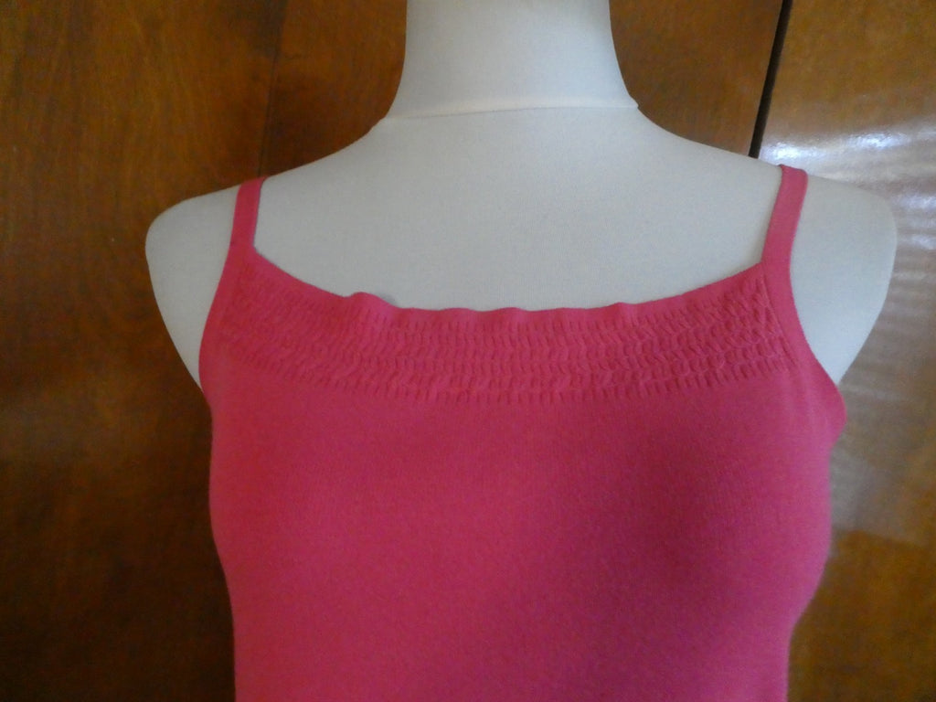 Ann Taylor LOFT women's pink detailed tank top large