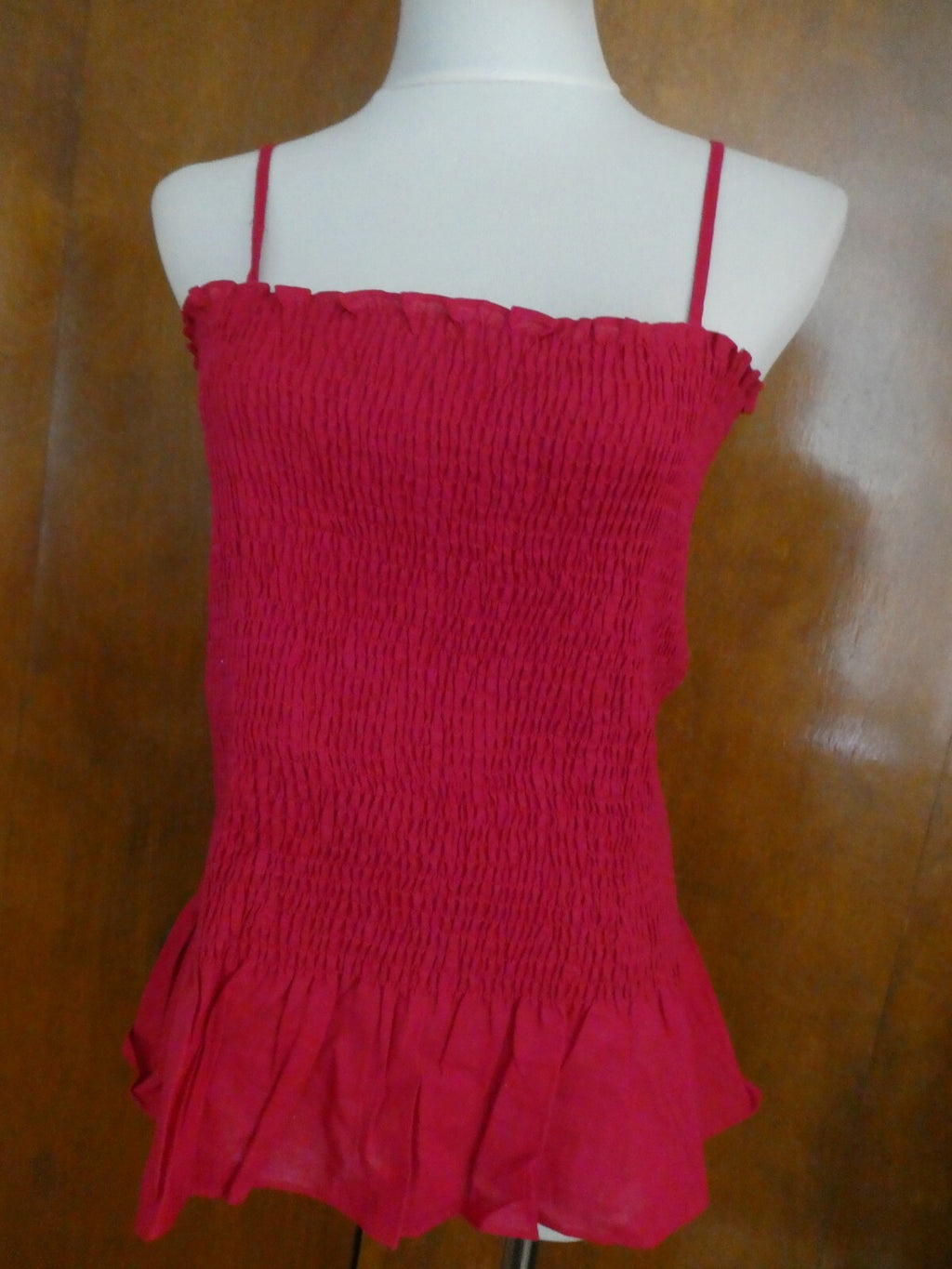 Anthropologie Maeve Women’s Cotton Raspberry Tank Top Size Large