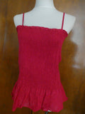 Anthropologie Maeve Women’s Cotton Raspberry Tank Top Size Large