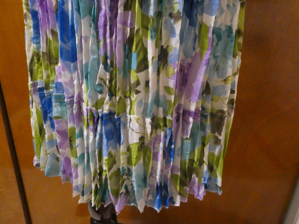 Allison Taylor Women's Multicolor Full Lined Pleated Skirt XLarge