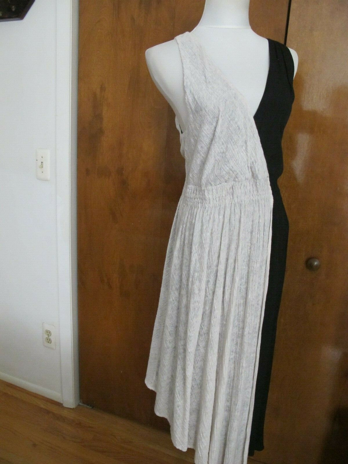  Anthropologie Maeve women’s black noir lined evening dress size large NWT 