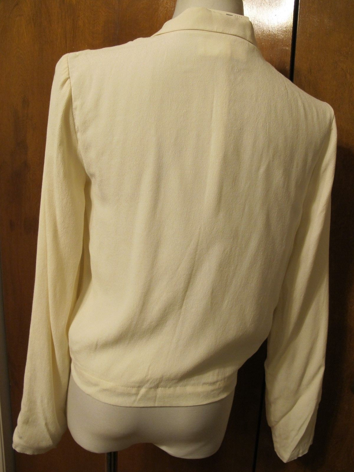 Anthropologie Sttitwa women's off white lined evening blazer size 0