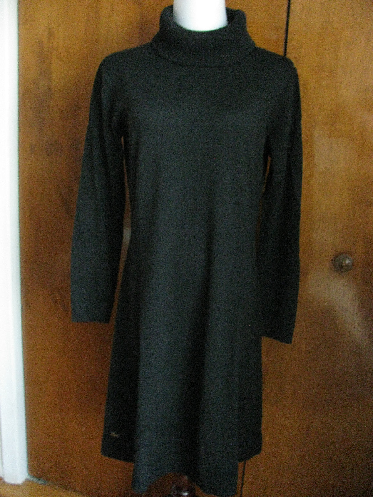 Lacoste women's black turtleneck dress 