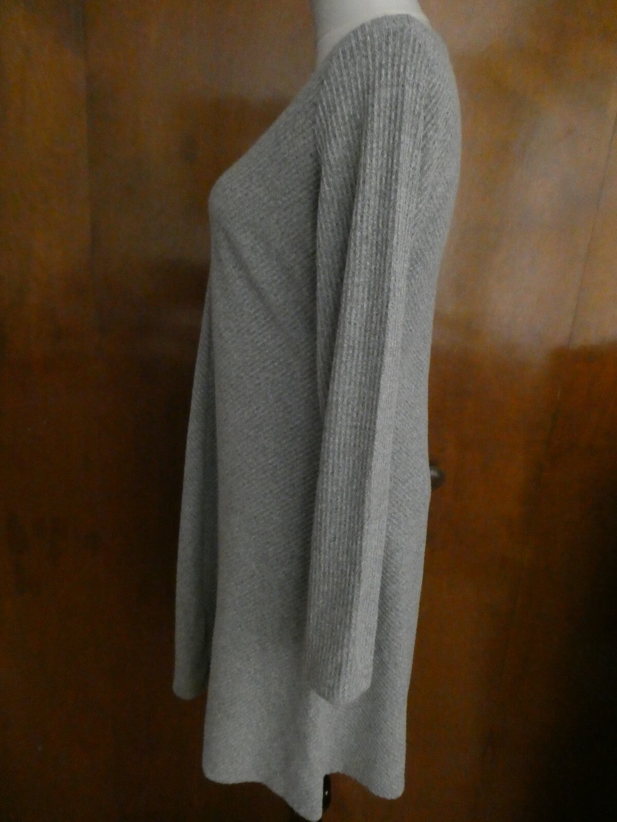 Gap Women’s Gray A-Line Long Sleeves Dress Medium, Xlarge