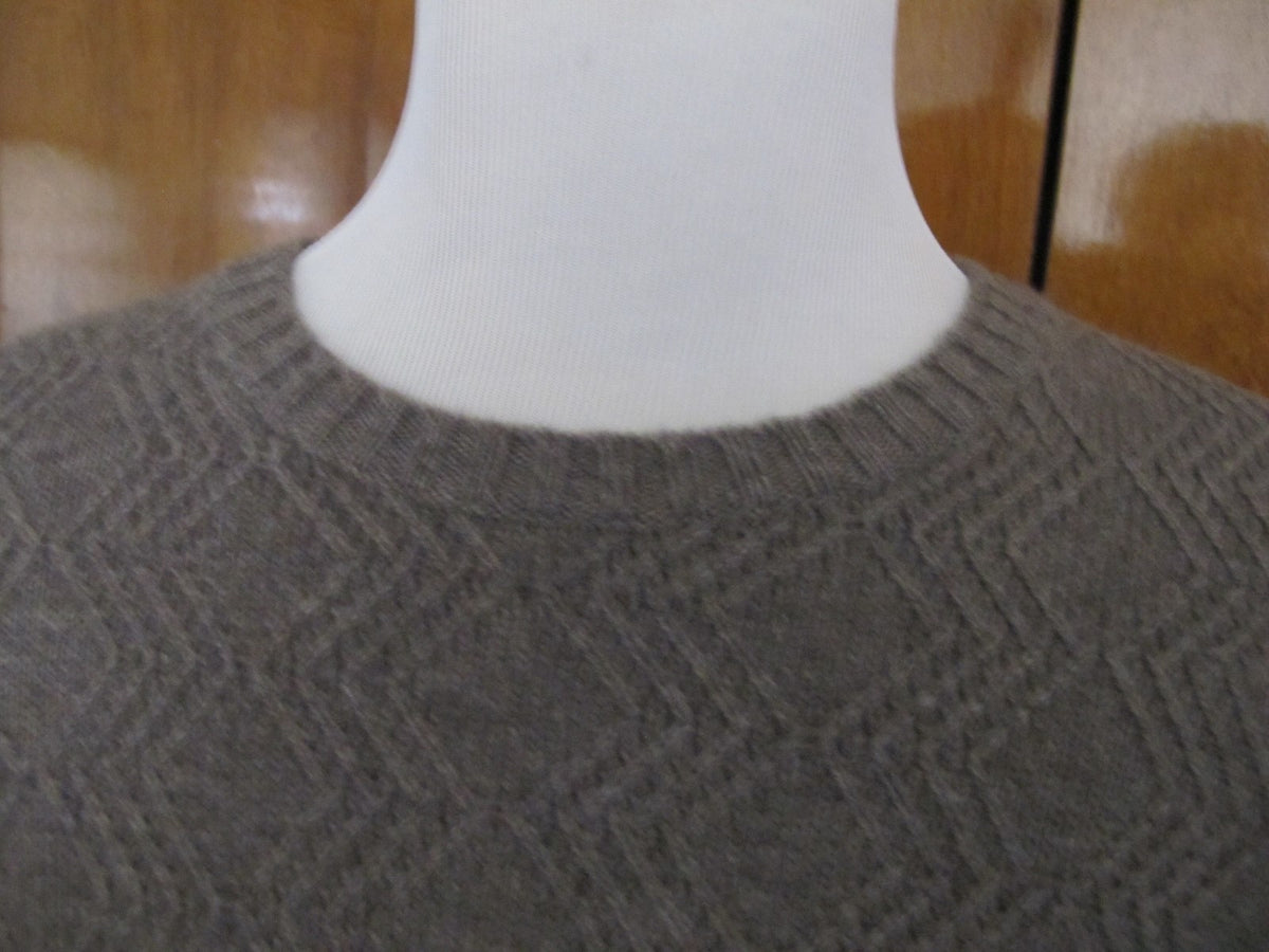 Bloomingdale's men's  toastdalmond crewneck cashmere sweater size XXL New