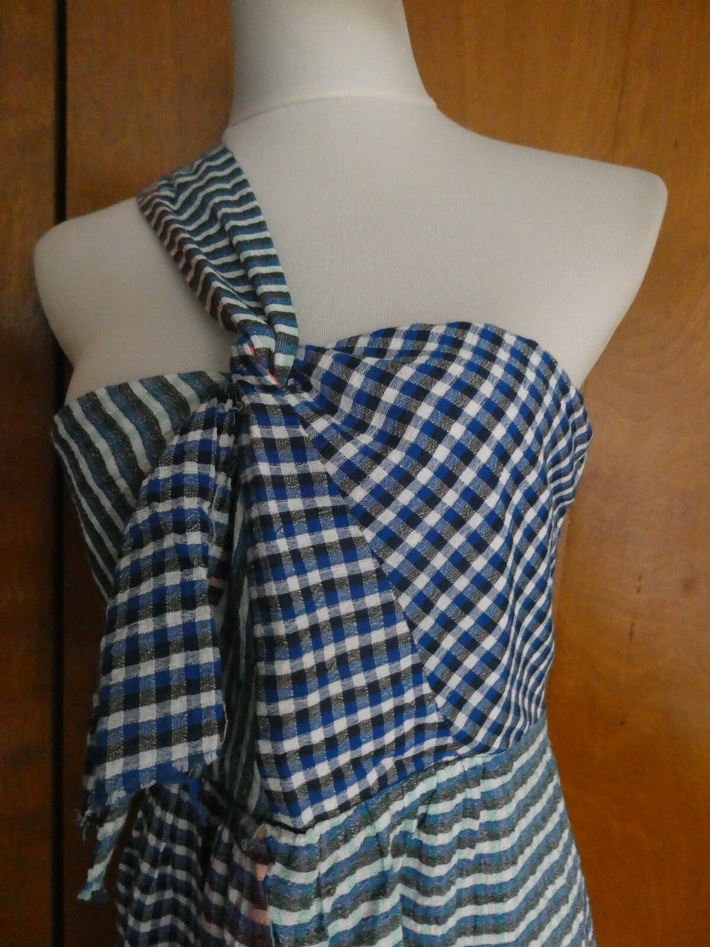 ANTHROPOLOGIE MAEVE Women's Waverly Plaid One Shoulder Full Lined Dress 10,14,16