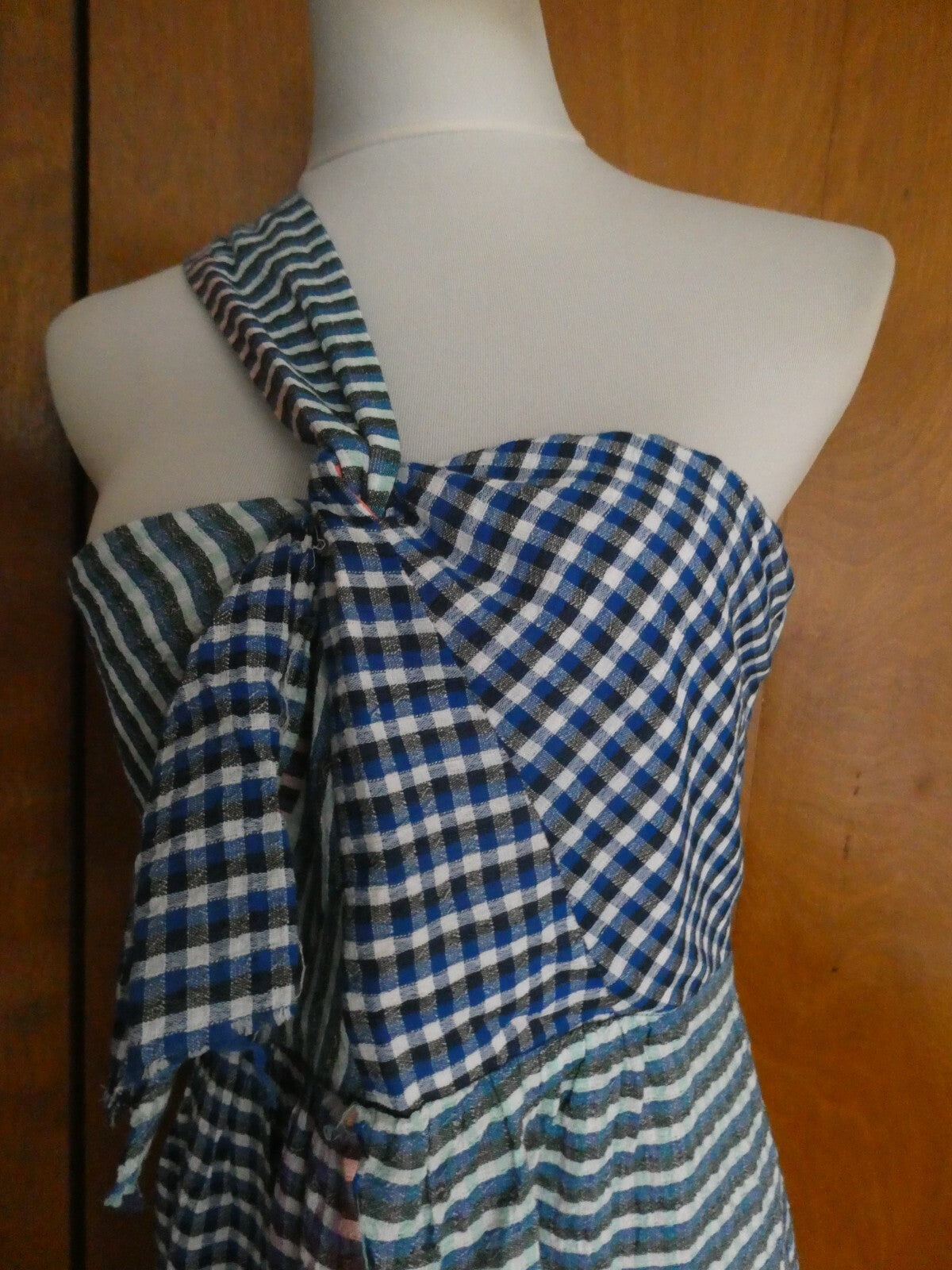 ANTHROPOLOGIE MAEVE Women's Waverly Plaid One Shoulder Full Lined Dress 10,14,16