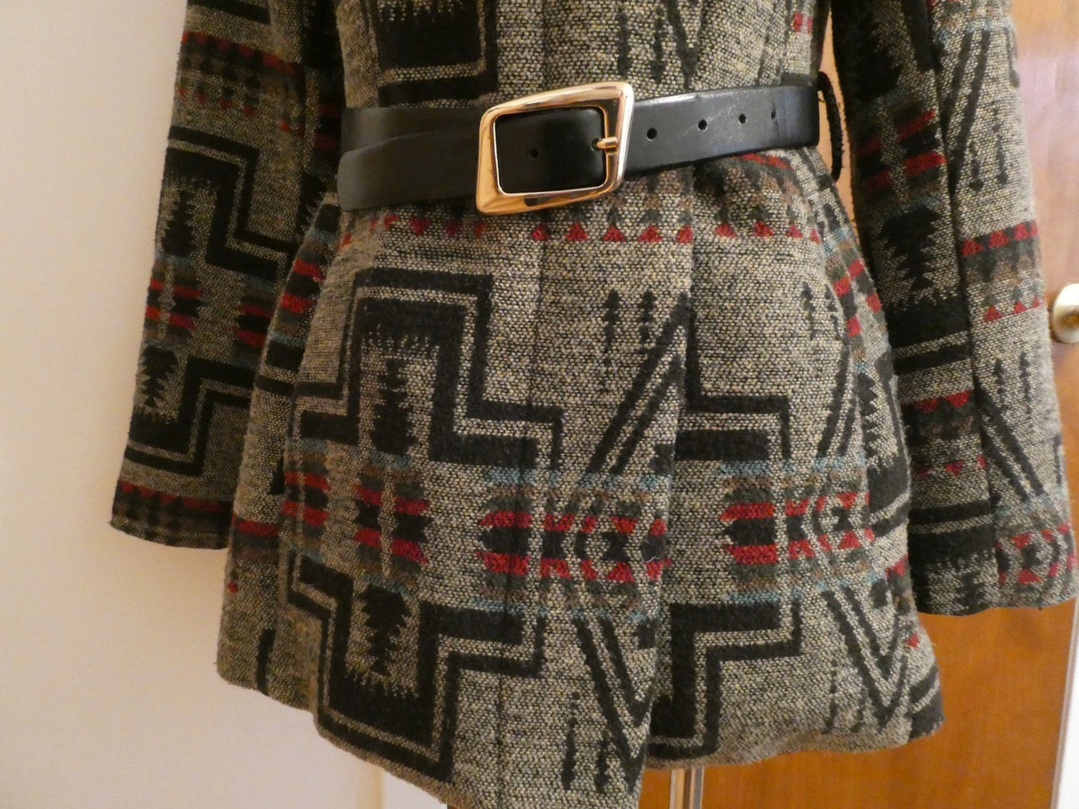 Mossimo Supply Jacket Hooded Brown Multicolor Lined Button Up Size Small