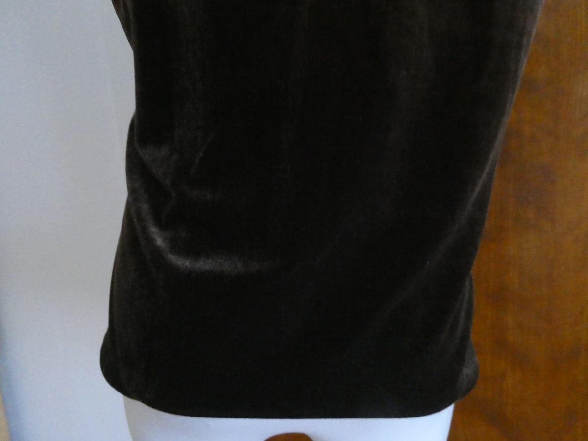 Sport women's brown velour top size Medium