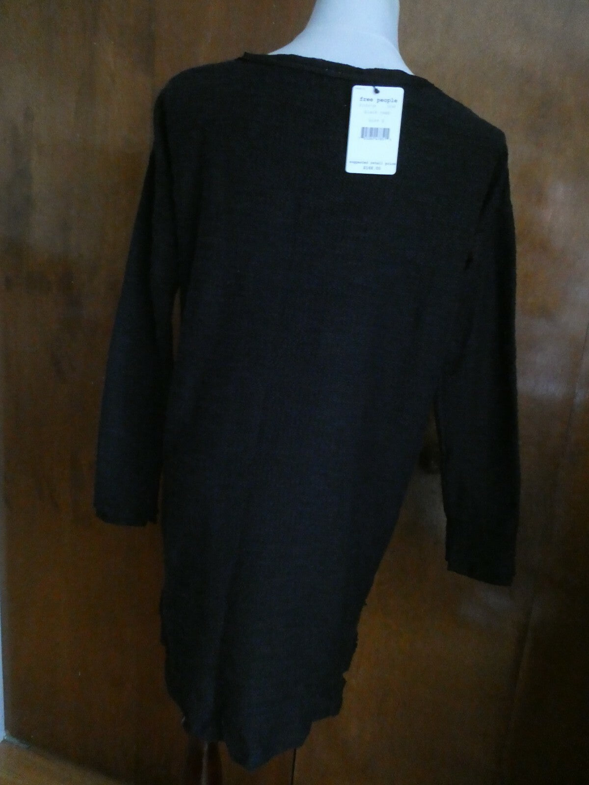 Free People women's black embellished gorgeous long sweater Medium