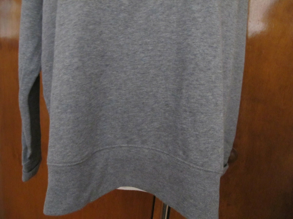Gap Women's Flannel Cotton Gray Sweater Size Large 
