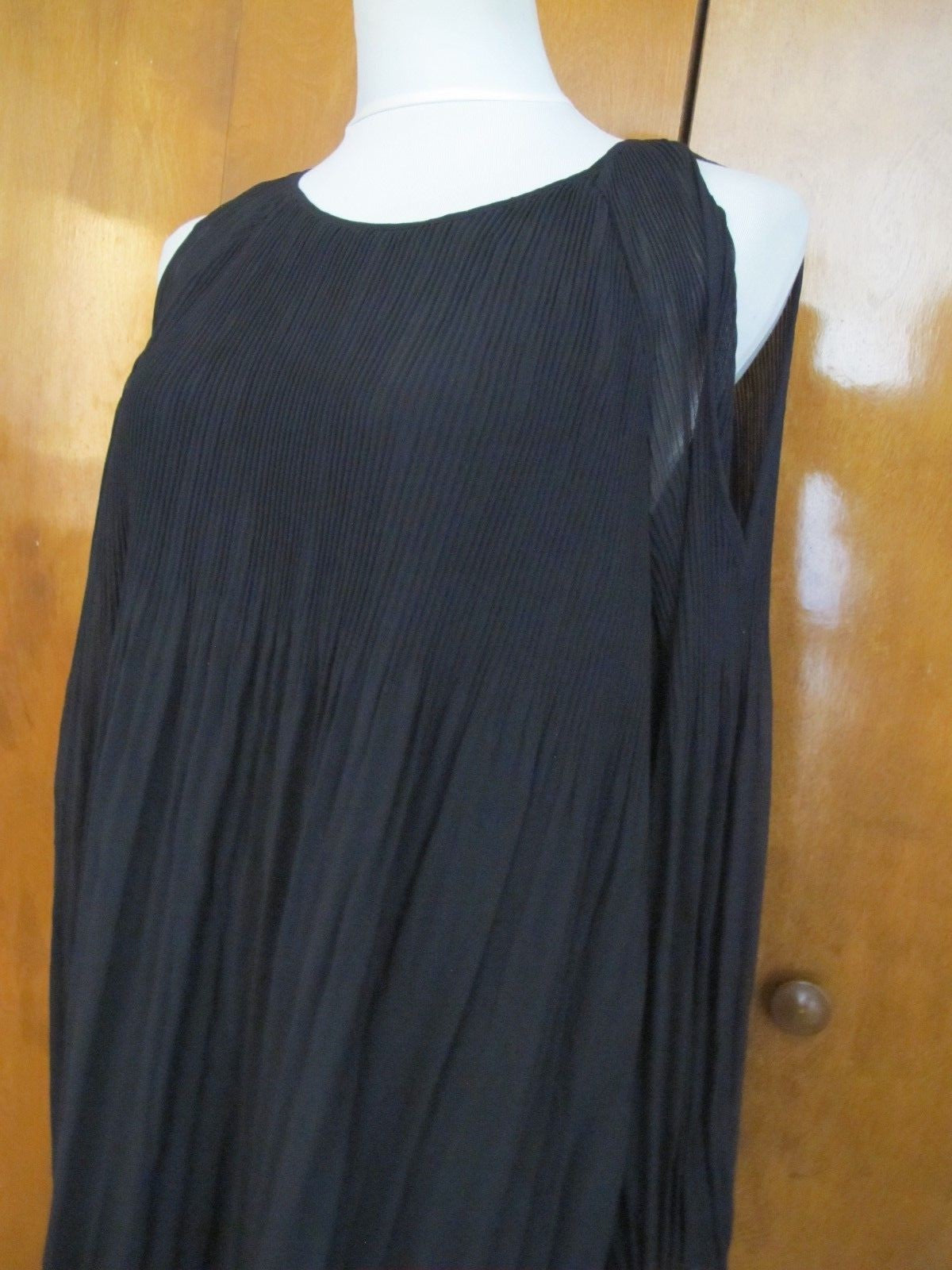 Sanctuary women’s black pleated evening cutout A-line dress size Xlarge 