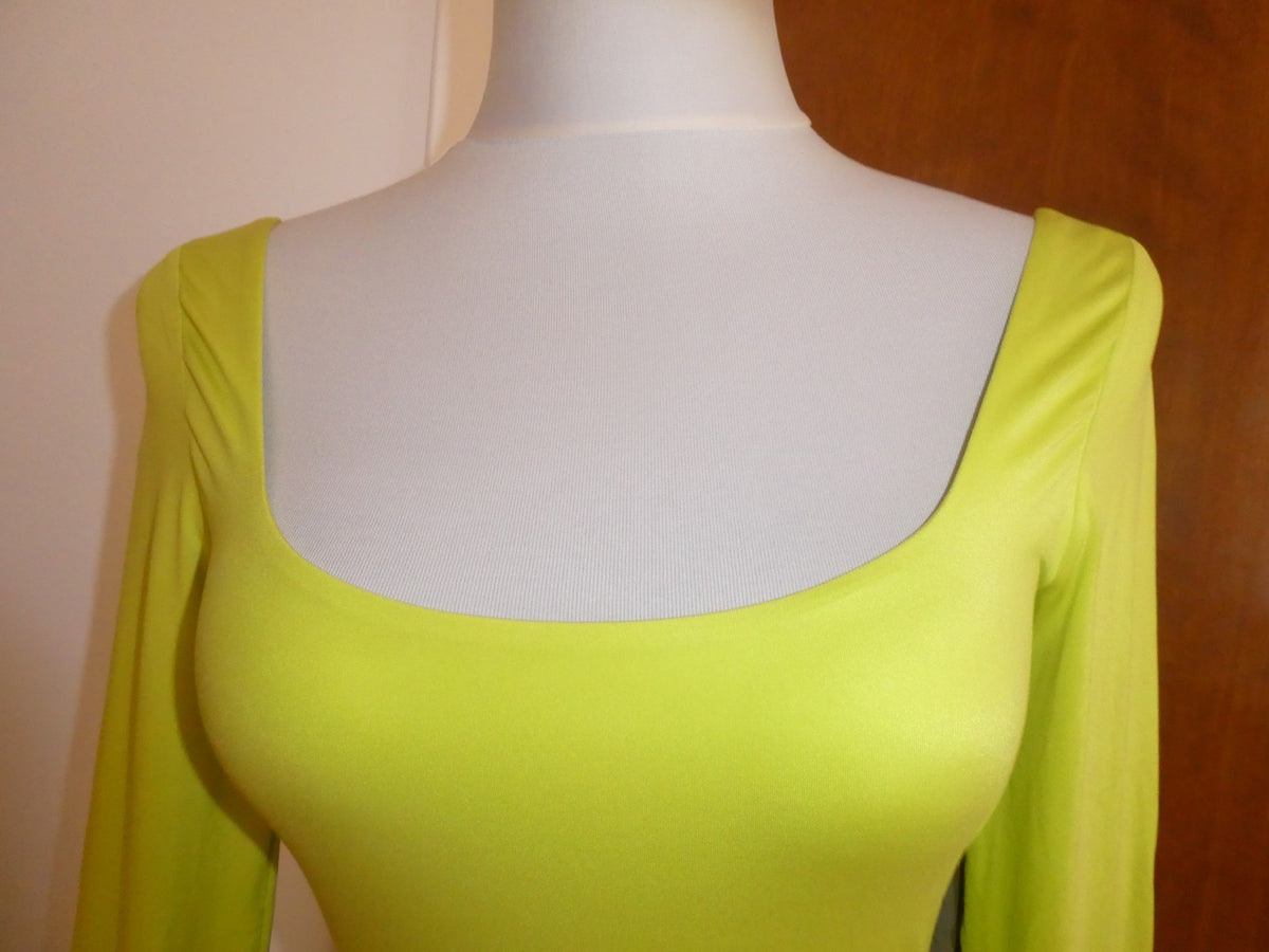 Lululemon Bodysuit Wundermost Nulu Long Sleeve Thong Lime XS, M, L, XL