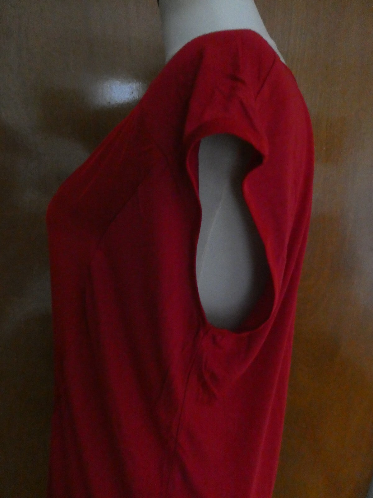Gap women's red detailed rayon top size Large