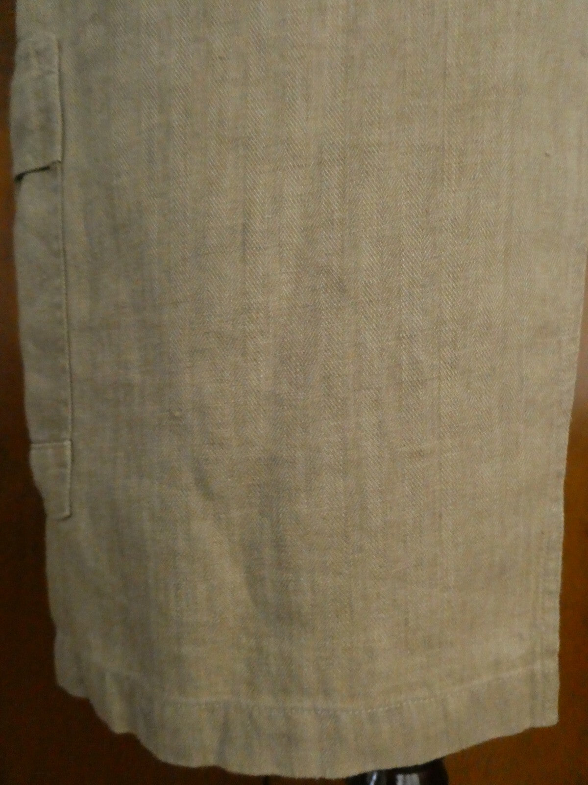 Lauren Ralth Lauren women's tan wrap 100% linen skirt size 12 