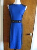 Tahari  Blue Black Dress 12