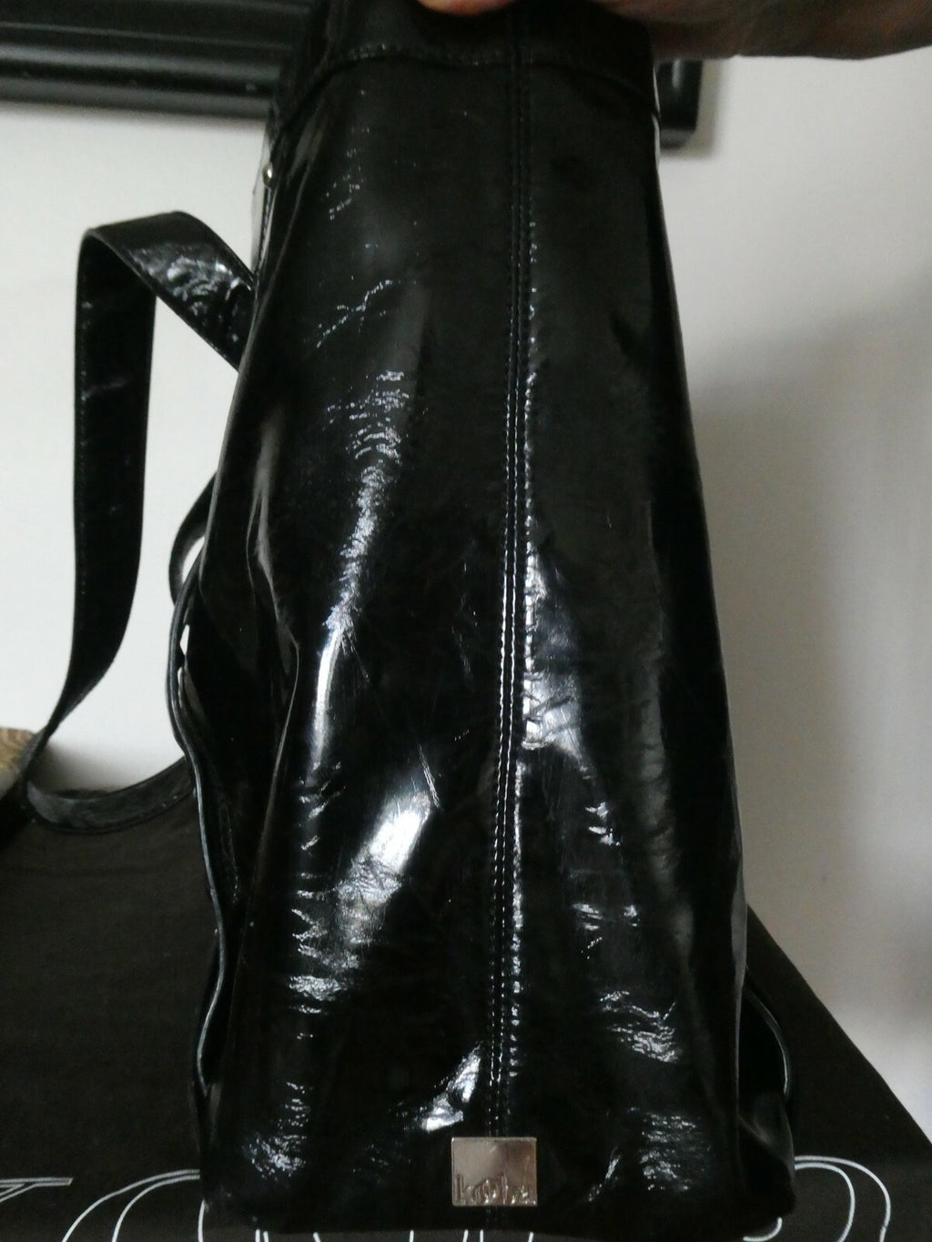 Kooba Women's Black Luggage Patent Leather Large Bag from Bloomingdales