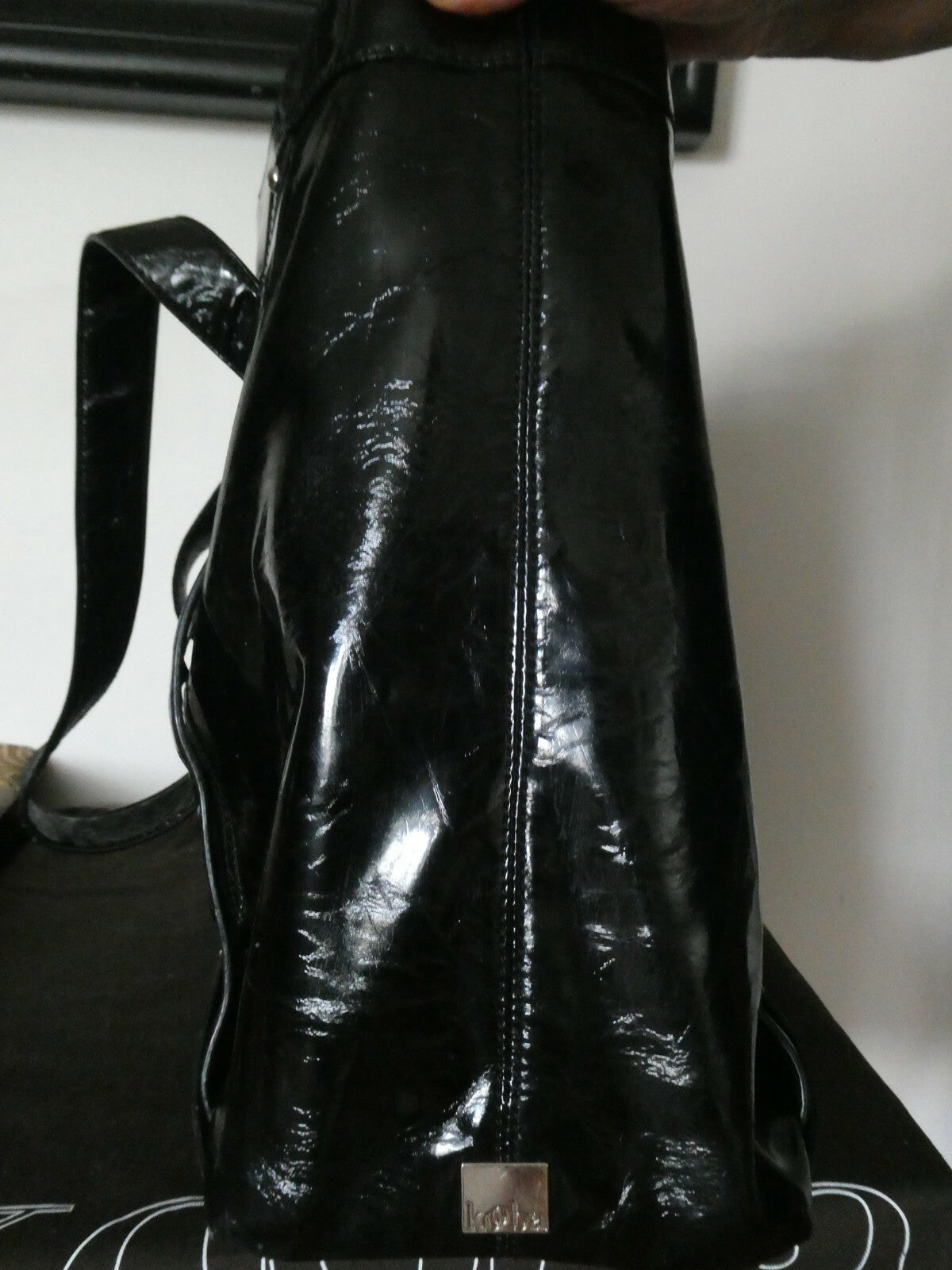 Kooba Women's Black Luggage Patent Leather Large Bag from Bloomingdales