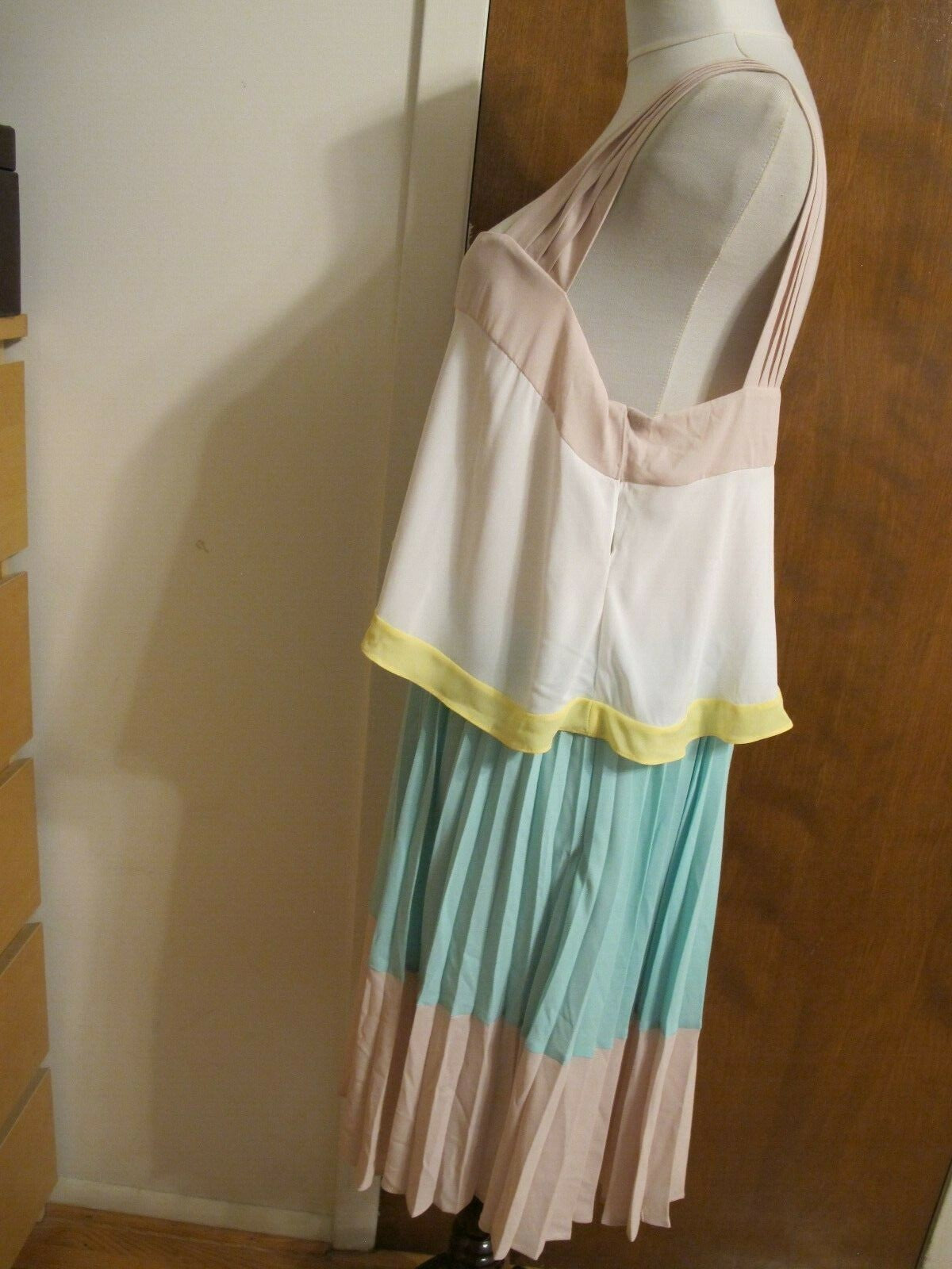  Anthropologie Maeve women’s multi color lined evening dress size 12