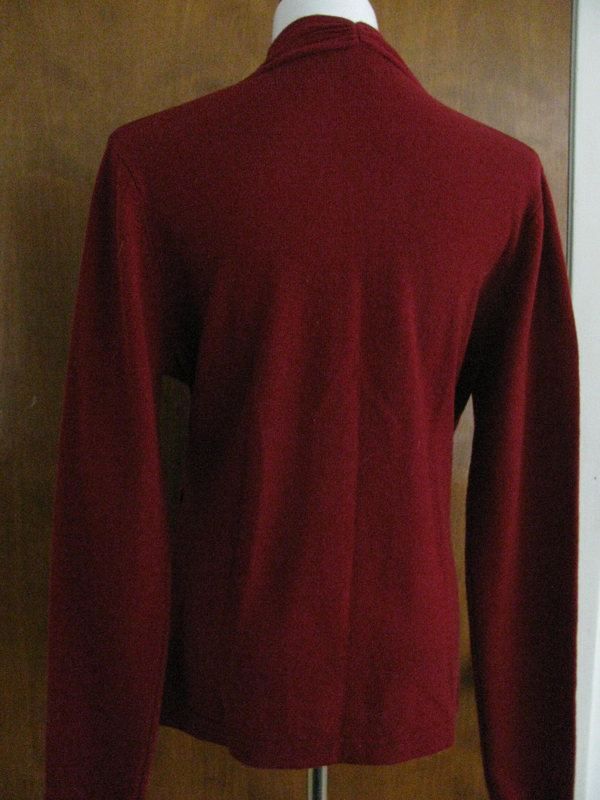 Chelsea &Theodore Womens Cashmere Classic Wine Sweater New