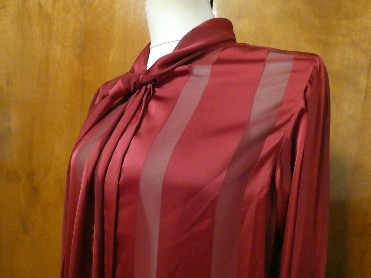 Unbranded women's burgundy stylish evening tunic top size Large