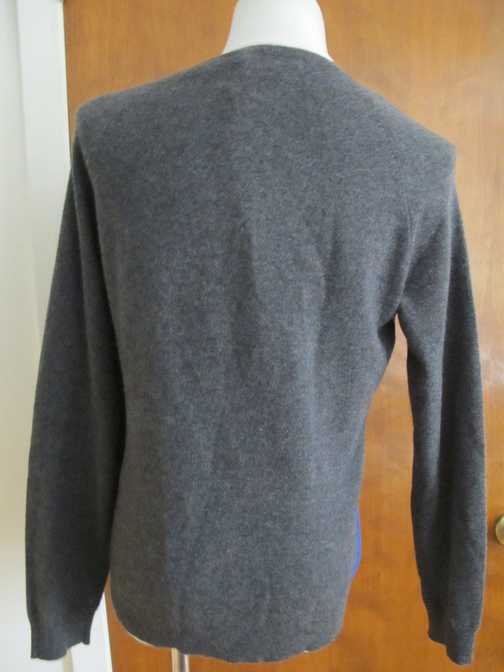 Ralph Lauren Women's Blue Gray Cashmere Sweater Size Medium New